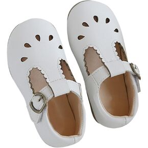 Little Girl Slides Children's Sandals Spring/Summer Solid Soft Sole Hollow Metal Buckle Sandals for Toddlers
