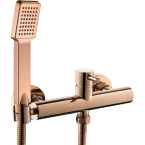 Handheld Bidet Sprayer for Toilet, Brass Baby Cloth Diaper Sprayer, Hot & Cold Water Faucet with Hose Feminine Wash Pet Cleaning(Black)