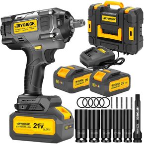 1250N.m Cordless Impact Wrench Set,922FT-lbs Brushless 1/2 Impact Gun with 2 x 4.0Ah Battery,Llave de Impacto Has 3 Speed Controls & Lighting,Pistola De Impacto for Truck Mower Tire Lug Nuts