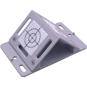 Angle measurement plaquette with 2 Target Reflectors 40 x 40 mm for total station, Mini prism,OPTICAL PRISM(Red color)
