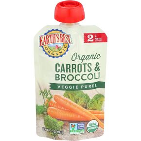 Earth's Best Baby Puree, Carrot Broccoli, 3.5 oz