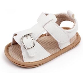 Toddler Baby Girl Sandals Summer Soft Sole Anti-Slip Crib Shoes Open Toe Princess Dress Flats Cute Infant First Walker Shoes