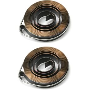 Auniwaig 2pcs Drill Press Return Spring, 5.05Ft Long, Quill Spring Feed Return Coil Spring Assembly, 57mm x 10mm x 1mm