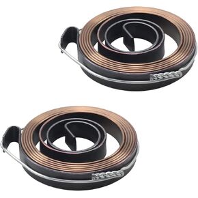 Auniwaig 2pcs Drill Press Return Spring, 2.23Ft Long, Quill Spring Feed Return Coil Spring Assembly, 34mm x 6mm x 0.7mm
