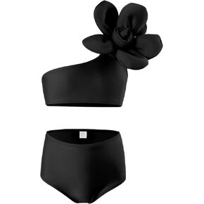 ملابس السباحة للفتيات من قطعتين لطيفان طفل صغير صغير بيكيني مجموعة أزياء الأزهار قمم القيعان على الشاطئ بدلة السباحة in Kuwait
