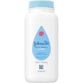 Pharmapacks Johnson's Talc Free Baby Powder Soothing Aloe & Vitamin E - 1.50 oz (Pack of 5)