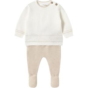 Mayoral Knit Leg Warmer Set for Baby-Boys Stone