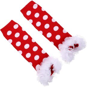 BESPORTBLE 1pair Leg Warmers for Cute Leg Lace Dot Pattern Soft Comfortable for Toddlers Cold Weather Dots
