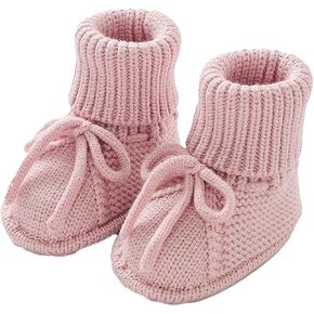 Baby Booties Newborn Sock Shoes Hand Knitting Crochet Infant Boy Girl Cozy Shoes Indoor Breathable First Walking Shoes