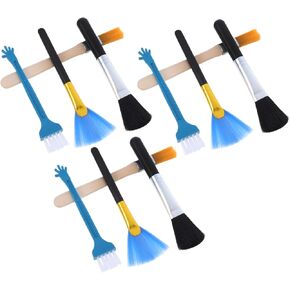 Mipcase 20pcs Keyboard Cleaning Brush Set Soft Brush Tools for Laptop Electronics Maintenance Portable Antistatic for Keyboards Cameras Monitors