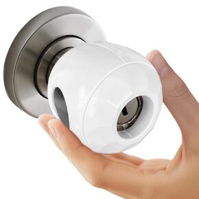 Child Proof Door knob Covers 4 Pack - Easy to Install and no Tools are Required - Ddoor knob Safety Cover for Kids Baby Proof Door Knob Locks