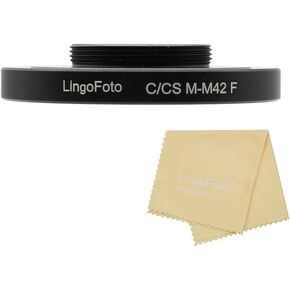 M42-C/CS Lens Adapter Ring for M42 Screw Mount Lens and for C/CS Camera Metal Lens Adapter Ring Manual Focus Adapter Ring Focus Adapter Ring