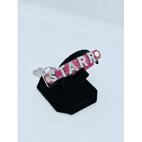طوق لوحة اسم Bougie (جلد صغير ، جلد ثعبان صغير)