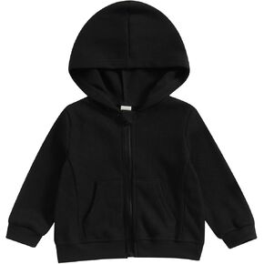 الأطفال خفيفة الوزن سترة قميص سترة طفل و Girl Sweater Wear Wear Coat Toddler Full zip Hoodie للأطفال