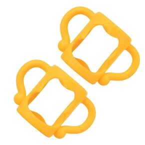 Vaguelly 2Pcs Non Slip Silicone Feeder Handle for Wide Mouth Bottles Durable Bottle Accessory for Easy Gripping and Comfortable to Hold Easy to Clean