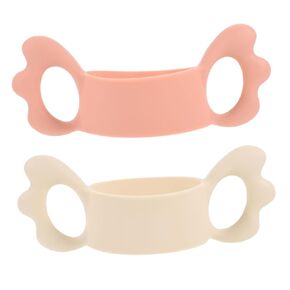 Vaguelly 2Pcs Bottle Handle Soft Silicone Feeding Bottle Gripping Handles for Easy Transition Non Slip Design Comfortable Grip