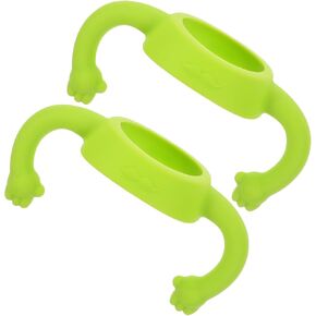 VANZACK 2Pcs Silicone Bottle Handles Soft Comfortable Grip for Easy to Clean Sturdy Design for Feeding Bottles