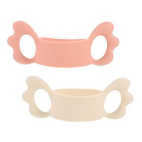 2Pcs Milk Bottle Handle Silicone Bottle Grip Adorable Wing Design for Easy Gripping for Little Ones