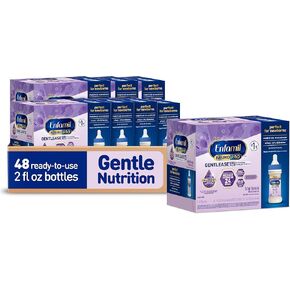 Enfamil NeuroPro Gentlease Baby Formula, Infant Formula Nutrition, Brain and Immune Support with DHA, Proven to Reduce Fussiness, Crying, Gas and Spit-up in 24 Hours, Liquid Bottle, 2 Oz, 48 Total