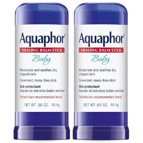 Aquaphor Baby Healing Balm Stick With Avocado Oil and Shea Butter, 0.65 Oz Stick - Pack of 2