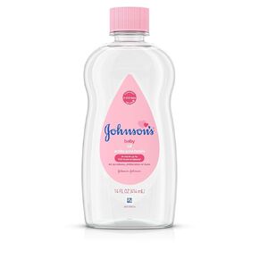 Johnson & Johnson Baby Oil Pure Mineral Oil to Prevent Moisture Loss Original fl, 14 Fl Oz, (Single Pack) (Pack of 2)