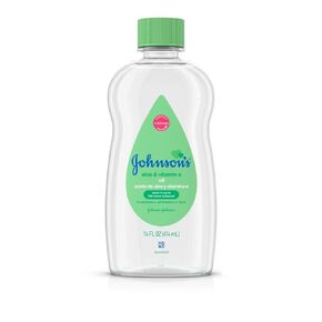 Johnsons Baby Oil Aloe & Vitamin-E 14 اوقية (414 مل) (حزمة 6)