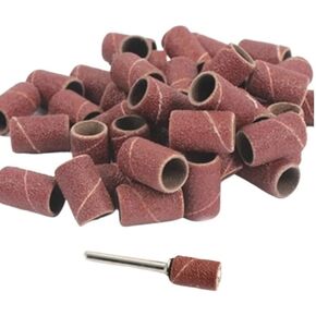 BREAKA 30pcs 1/4 Sandpaper Drum Set Sanding Drums Bands Sleeves Kit Block Sand Paper Disc Wood Wheel Drill Woodworking Tools 6mm