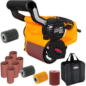 Drum Sander, Surface Conditioning Tool Set DBDS500 Bundles with Black Flap Wheels DBBFW80