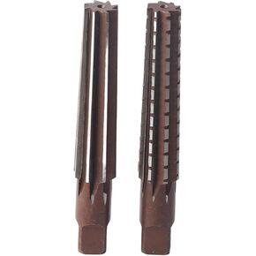 2PCS Morse Taper Hand Reamer Set, High Carbon Steel, Rough Fine Cutting, Straight Shank, High, Replacement for Damaged Tools, Long Service Life (YlwxzenithH1uR-13)