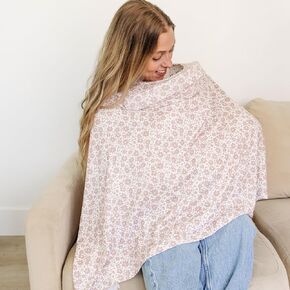 Nursing Cover Up for Breastfeeding - Breathable Breastfeeding Cover with Removable Arch Neckline for Women - Breast Feeding Covers for Women (Meadow Reflection) in Kuwait