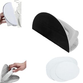 Multifunctional Semi-Circular Angle Sanding Sandpaper Tool for Corners & Edges with 180/240/320 Grit Sandpaper, Handheld for Wood, Metal, Drywall(White Sand 240)