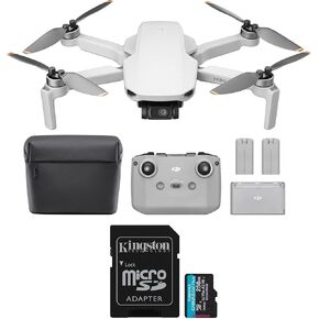 DJI Mini 4K Fly More Combo مع حزمة بطاقة MicroSDXC 256GB (عنصران)