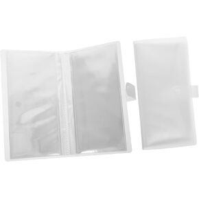 Homoyoyo Tickets Album Book Air Ticket Storage Book Plastic Album Snap Closure for Wedding Birthday