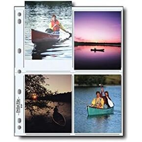 Print File Photo Pages 8P Preservers (100 Pack) Clear 5.75 x 13.5 x 5.75 inches