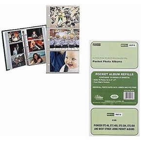 Pioneer Refill Pages for 3-Ring Photo Albums, holds 4x6- Inch Photos, Pack of 5 Pages.