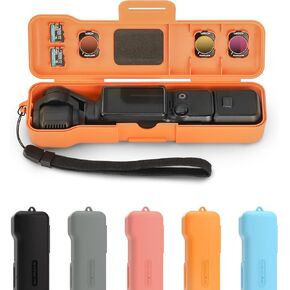 Storage Cover Case for DJI Osmo Pocket 3 Accessories, Portable Protective Carrying Bag for DJI Pocket 3, with SD Cards/CPL/ND Filters Storage Slots (Black)