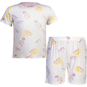 Baby Girls Newborn Pajamas Set - Cozy Stretchy Sleepwear，Machine Washable,Cute Prints - Perfect for Newborns to Toddlers
