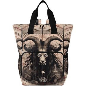 xigua Satanic Circle Diaper Bag Backpack Multi Function Baby Changing Bags Waterproof Large Capacity Travel Back Pack for Mom Dad