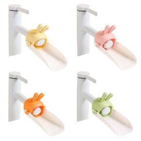 Rabbit Faucet Extender 4PCS, Sink Extender for Toddlers, Kids Hand Washing, Suitable for Bathroom, Kitchen, Bathtub, Water Spout
