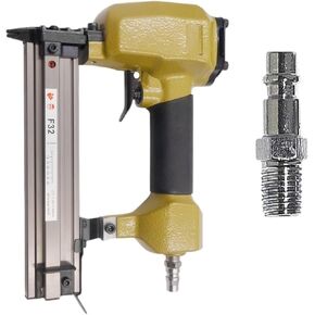 Pneumatic Decorative Stapler F32 Air Nailer Stapler 18Ga Small Fixing Nail Guns (Color : US Air Inlet)