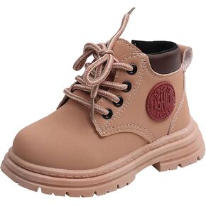 IWIHMIV Winter Boots Kids Toddler Ankle Boots Girls Ankle Booties Boots for Boys Girls Round Toe Boots Toddle Casual Shoes