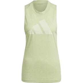 adidas Women's Future Icons Winners 3.0 Tank Top, Black Melange/Grey, Large in Kuwait