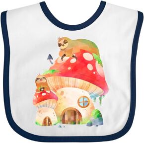 inktastic mushroom cottage bib bib