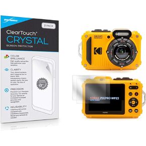BoxWave Screen Protector Compatible with Kodak PixPro WPZ2 - ClearTouch Crystal (2-Pack), HD Film Skin - Shields from Scratches for Kodak PixPro WPZ2