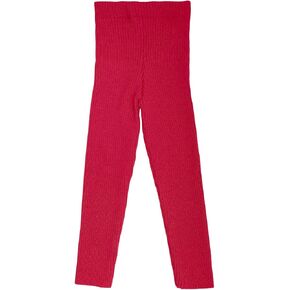 Kids Thermal Bottoms: Baby Winter Leggings Pants, Organic Merino Wool (EU 98-104/18-24 Months, Red)