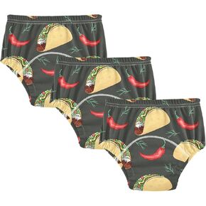Toddler Potty Training Underwear Cotton Absorbent Soft Baby Girl Boy Potty Training Pant 2T-5T