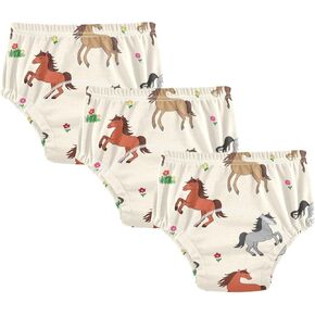 Toddler Potty Training Underwear Cotton Absorbent Soft Baby Girl Boy Potty Training Pant 2T-5T