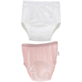 Adjustable Diaper Pants Pocket 2 Pack Cotton Diaper for Comfortable Potty Training Pants Assorted Color