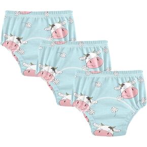 Toddler Potty Training Underwear Cotton Absorbent Soft Baby Girl Boy Potty Training Pant 2T-5T
