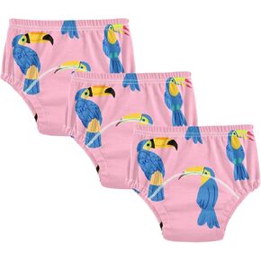 Toddler Potty Training Underwear Cotton Absorbent Soft Baby Girl Boy Potty Training Pant 2T-5T